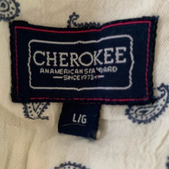 Cherokee Women Pleated Skirt Y2k Paisley Pleated White Peasant Boho Summer Large - Picture 4 of 5